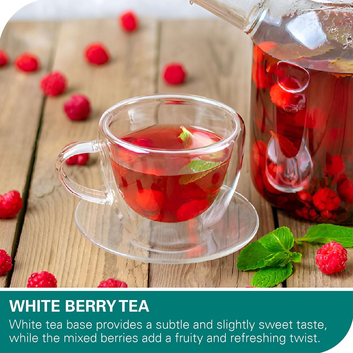 Refreshing iced WT WEETEE tea poured over ice for a crisp finish.