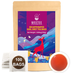 WT WEETEE decaf Earl Grey tea bags ready for everyday sipping