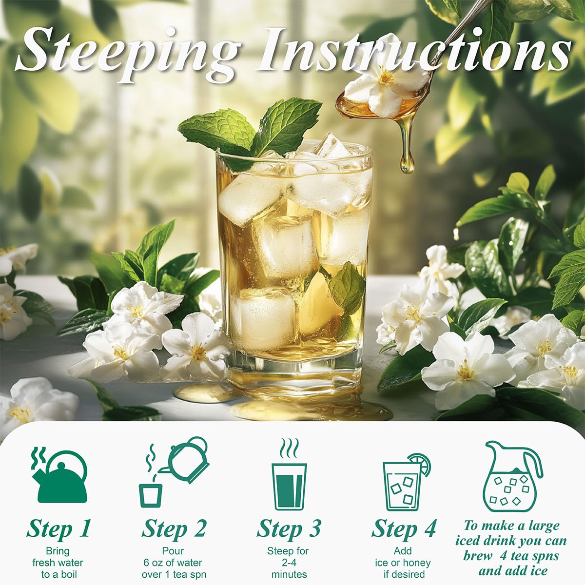 WT WEETEE jasmine closeup hints floral aroma and soothing flavor