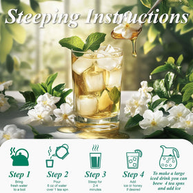 WT WEETEE jasmine closeup hints floral aroma and soothing flavor