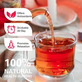 Tea bags in resealable kraft bag ready for daily use