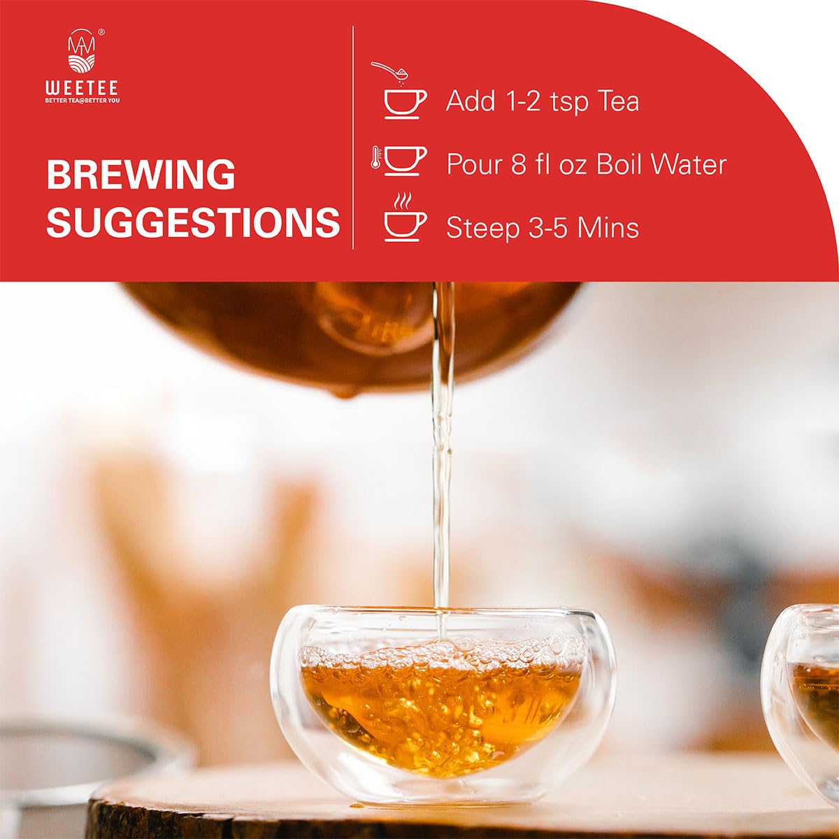 WT WEETEE Warm campfire aroma close-up invites cozy moments with tea