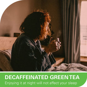 Brewing WT WEETEE Organic Decaf Green Tea Bags yields a smooth cup.