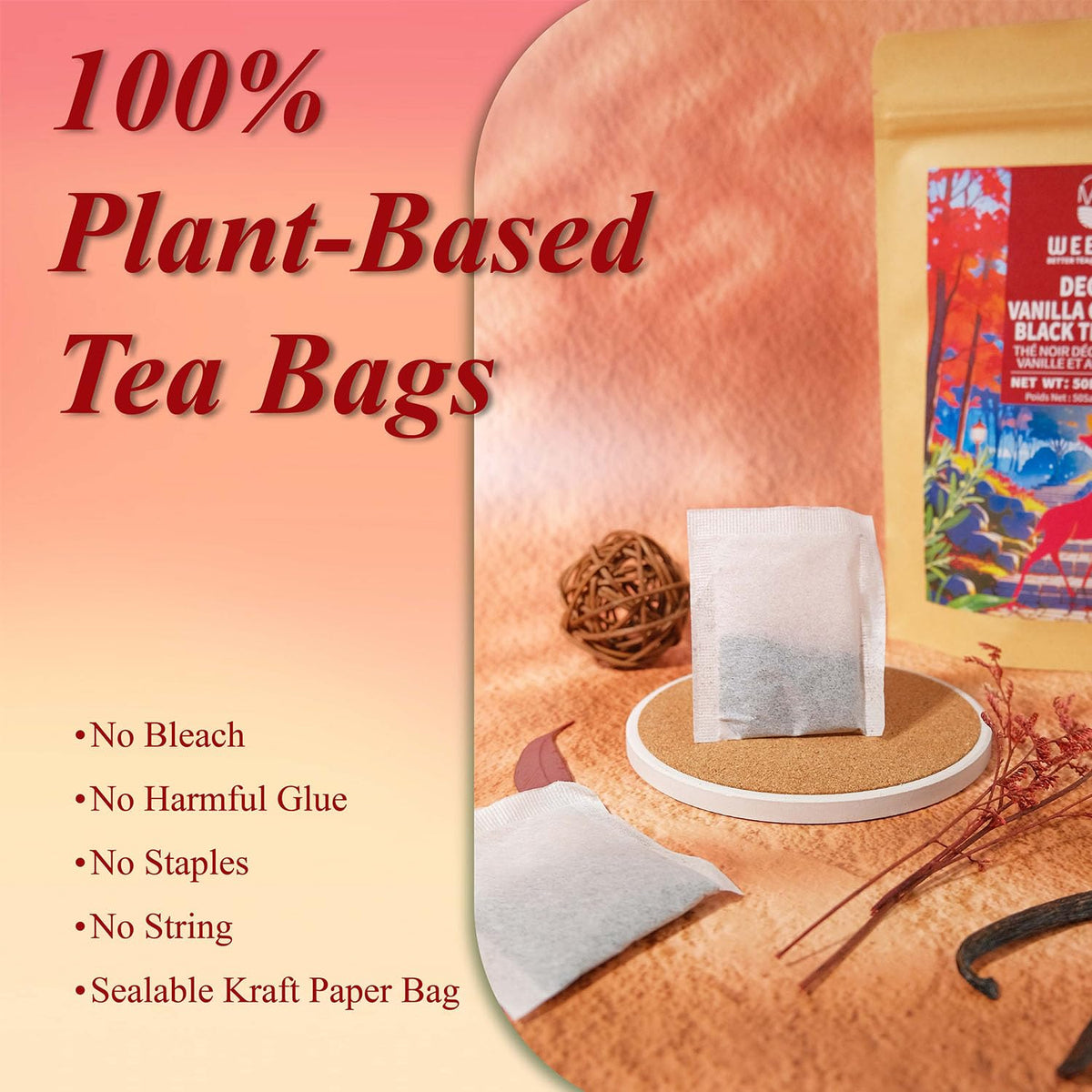 WT WEETEE vanilla caramel flavor tea tasting inspired by cozy desserts