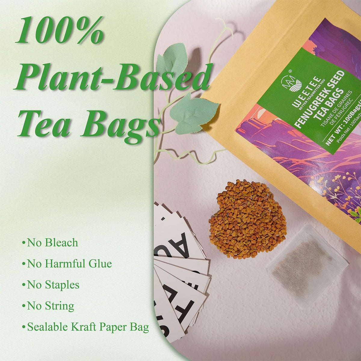 WT WEETEE fenugreek tea aroma offers nutty, maple-like fragrance.