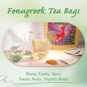 WT WEETEE fenugreek tea bags pre-portioned for quick, mess-free brew.