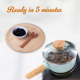 WuFuYuan Boba pearls cooked to chewy perfection for drinks.