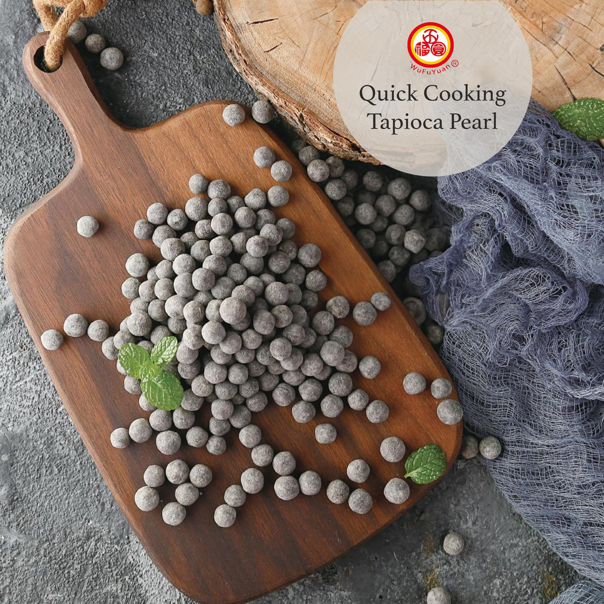 WuFuYuan Boba pearls microwave-ready in minutes for quick tea.