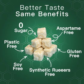 WUEIS bee propolis blend adds botanical notes and freshness.
