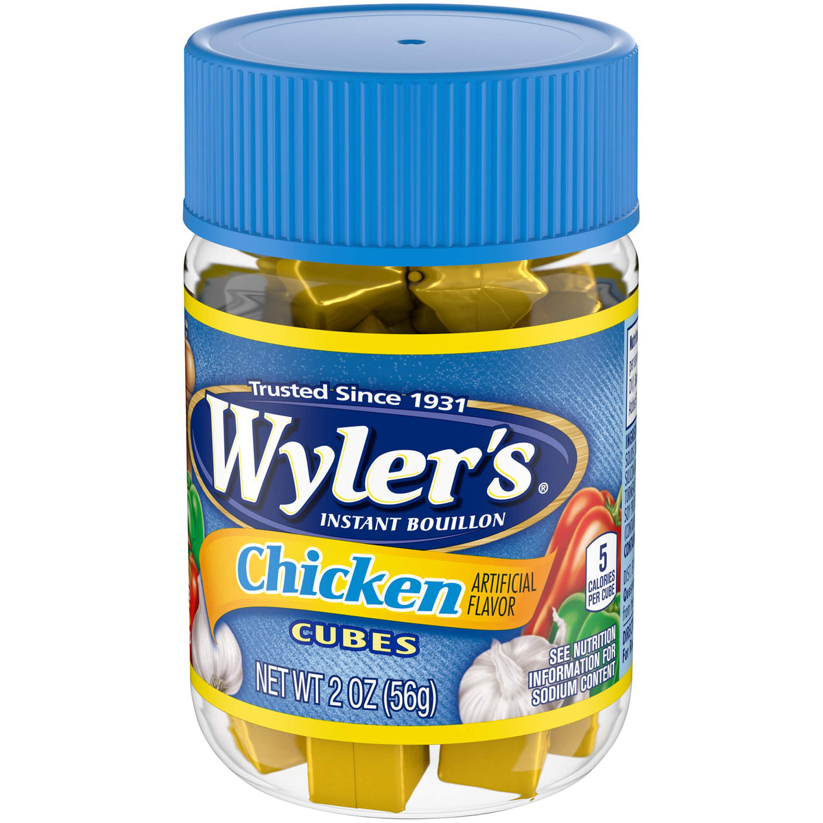 Wyler's bouillon cubes dissolve in hot water for fast, savory broth.
