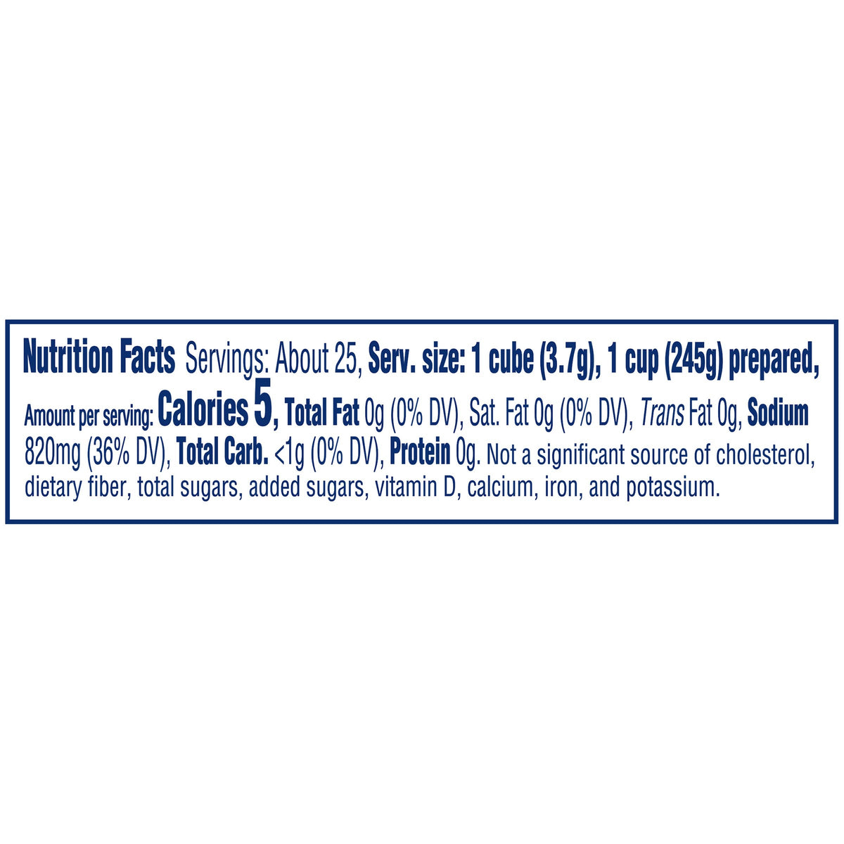 Wyler's Instant Bouillon pack side view highlighting convenient packaging.