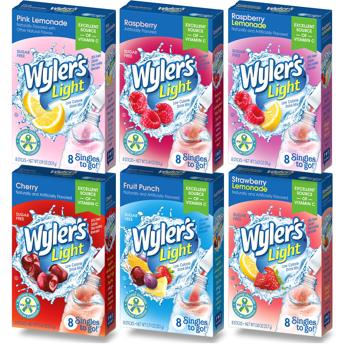 Wyler's Light bottle pour demonstrates easy hydration on the go.