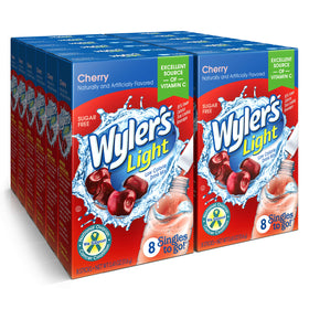 Wyler's Light Cherry powder packet for quick on-the-go hydration.