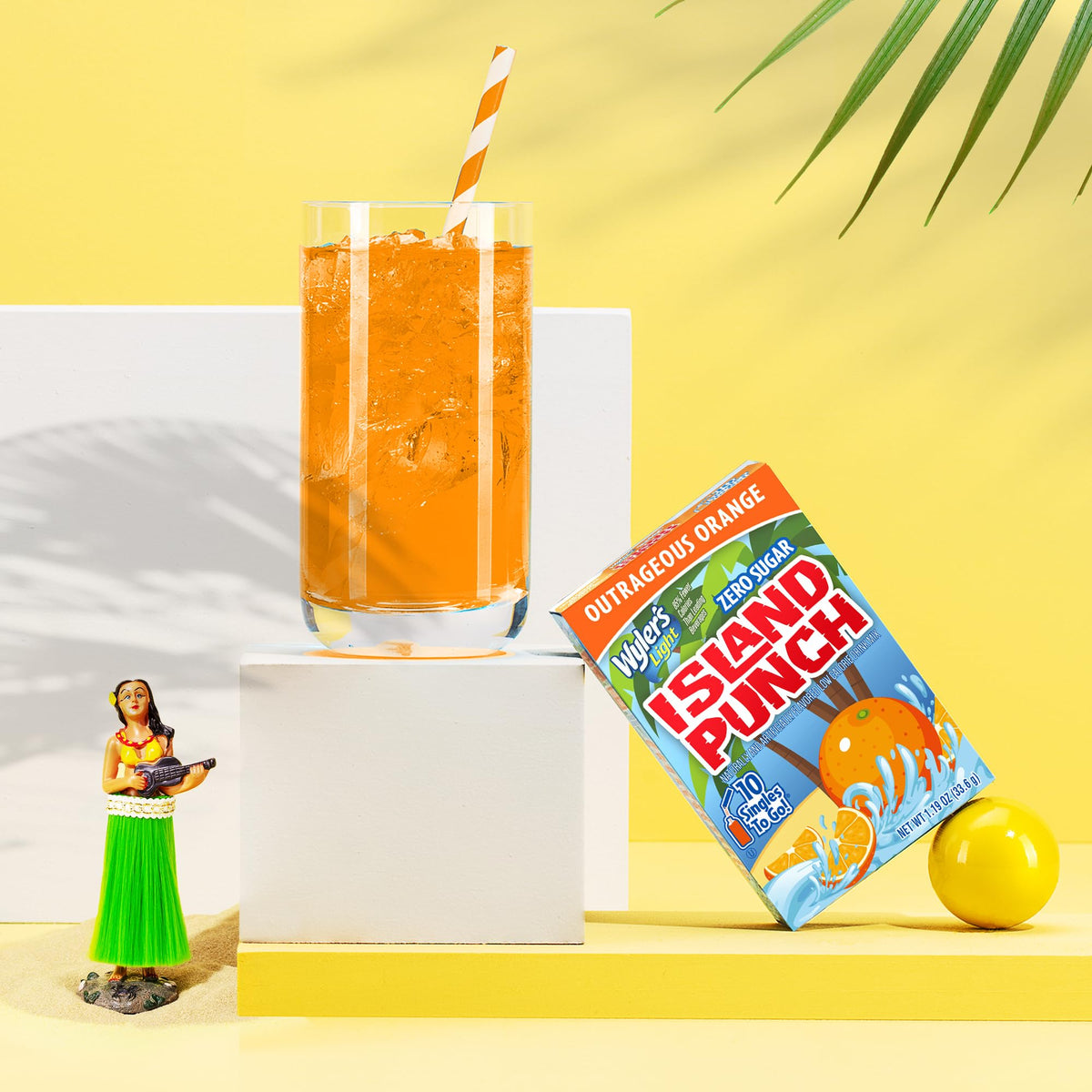 Single sticks for Wylers Light Island Punch on-the-go hydration.