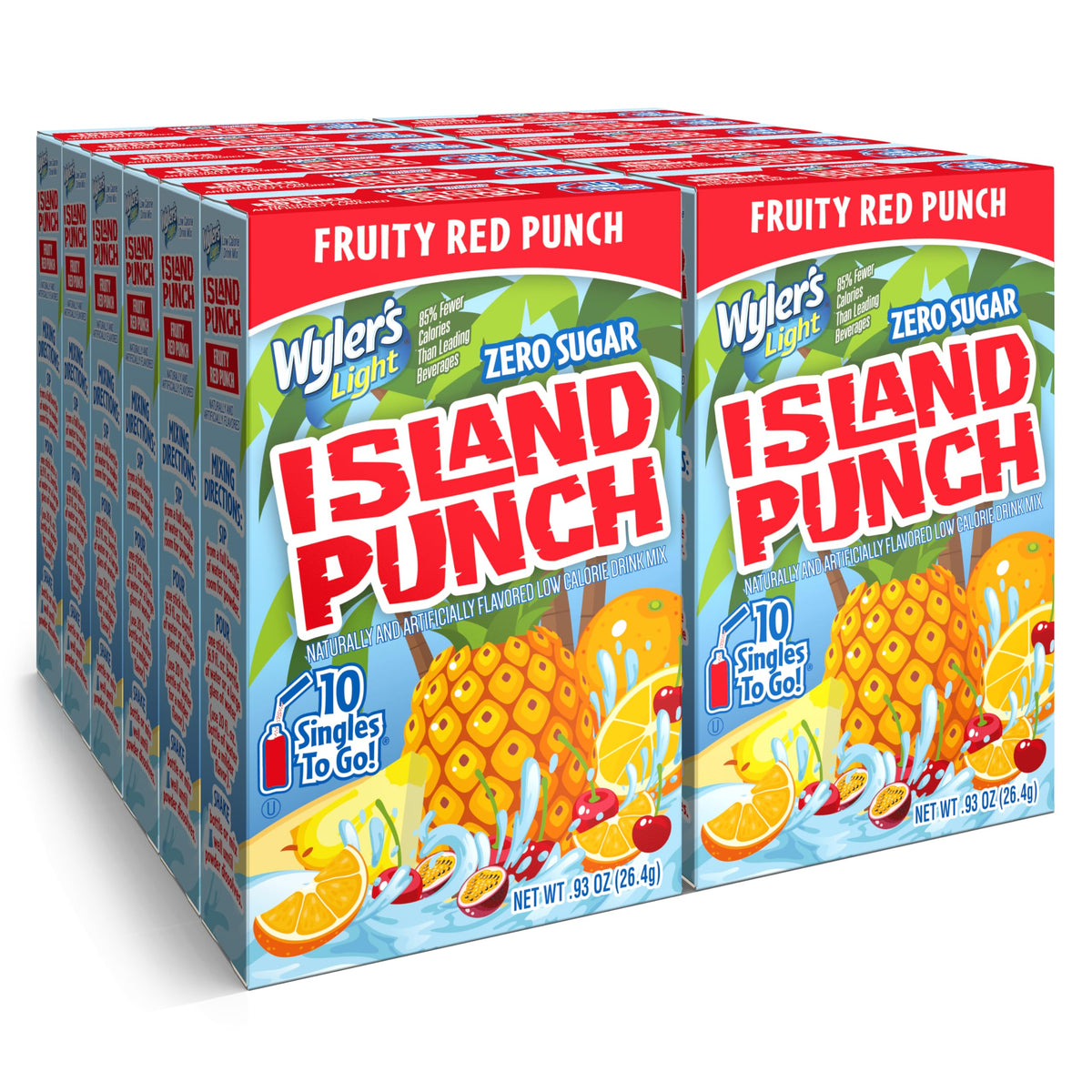 Wyler's Light Island Punch Singles To Go box for on-the-go hydration.