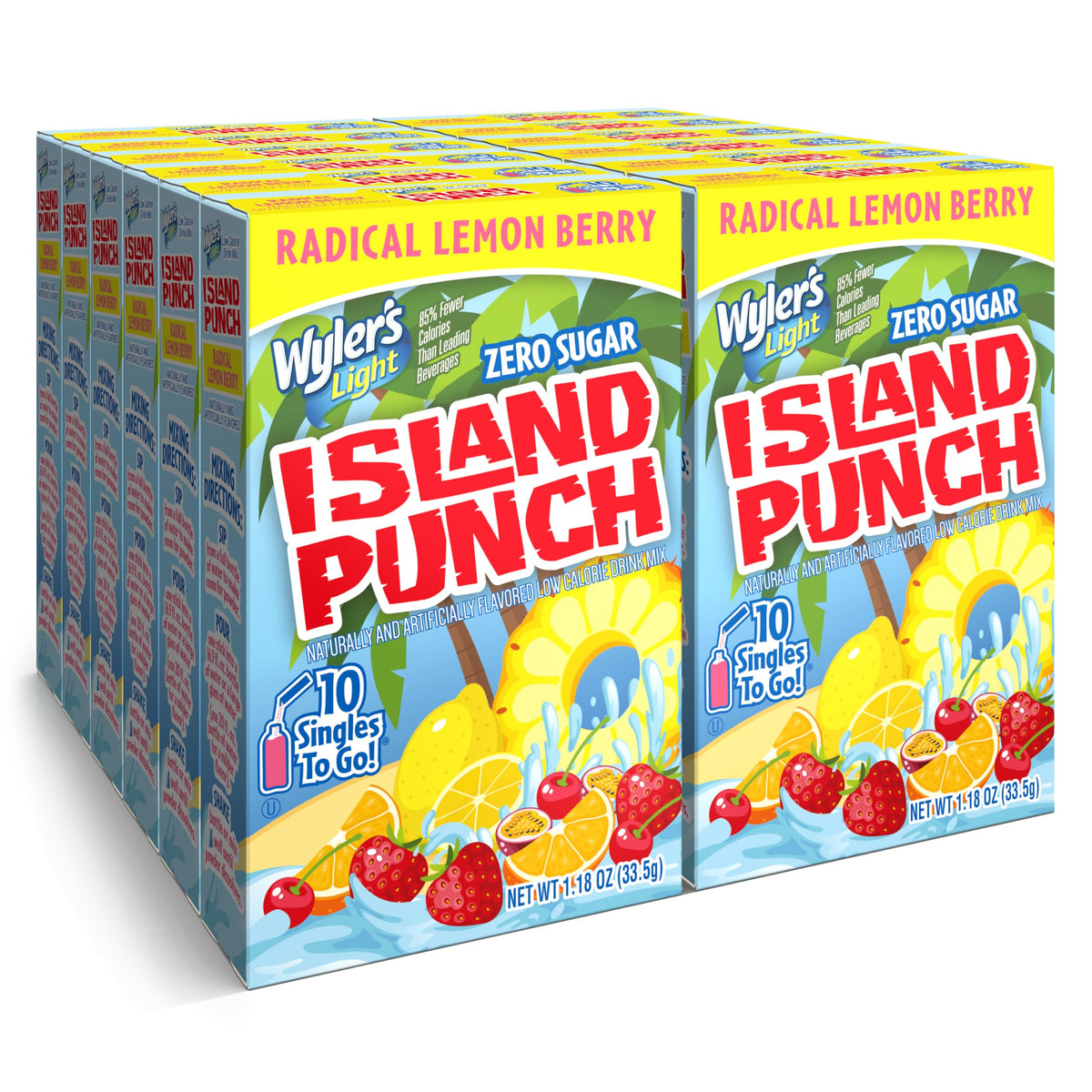 Wyler’s Light Island Punch packaging for on-the-go hydration