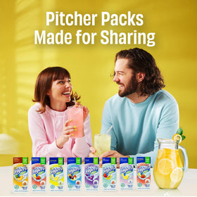 Wyler's Light Peach Iced Tea pitcher pack—classic taste, sugar-free mix.