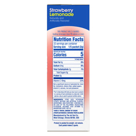 Wyler's Light Strawberry Lemonade mix dissolves quickly in water.