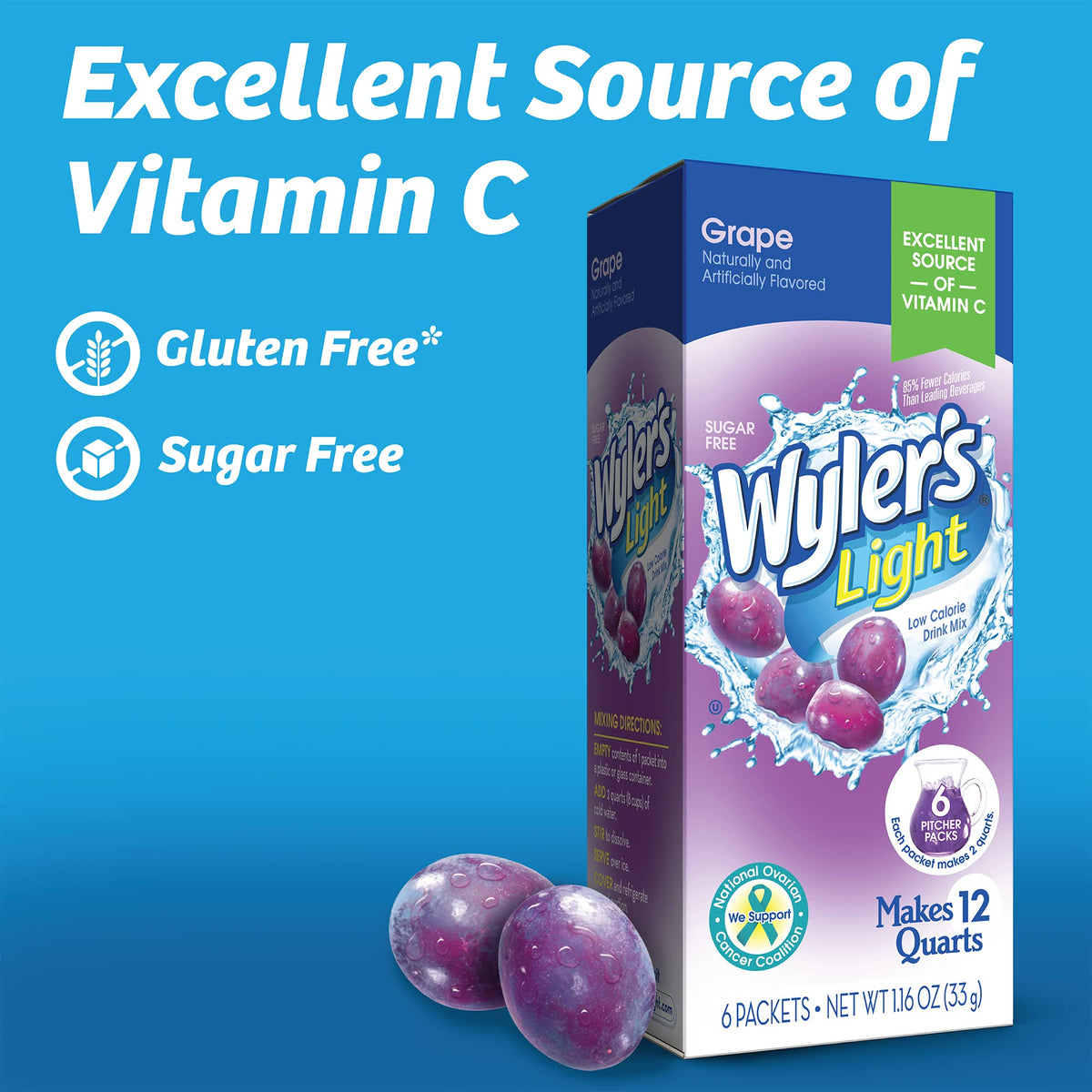Eco-friendly recyclable packaging for Wyler's Light Pitcher Packs