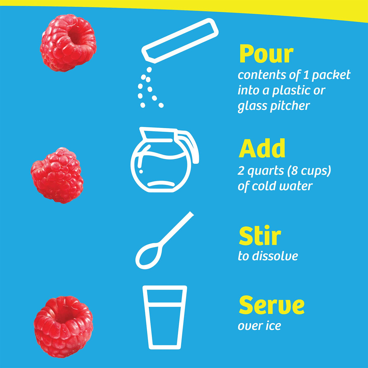 Glass of bright pink drink made with Wyler's Light for a refreshing, low-calorie option.