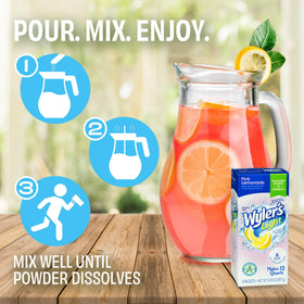 Wyler's Light Raspberry pitcher pack—fruity note, zero sugar convenience.