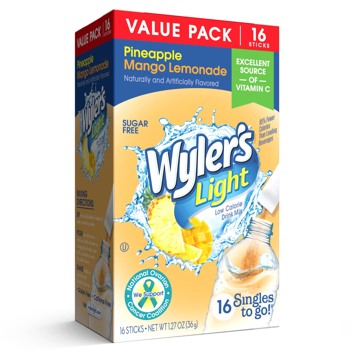 Wyler's Light Singles To Go boxes arranged for convenient hydration on the move.