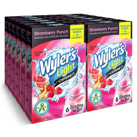 Wyler's Light caffeinated Strawberry Punch packaging for grab-and-go hydration
