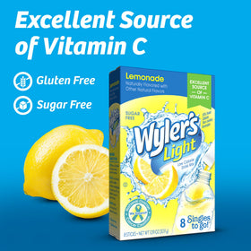 Bottle being shaken with Wyler’s Light Lemonade for easy mixing