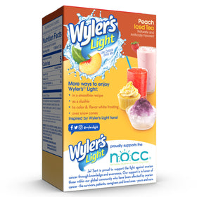 Six-box Wyler's Light case shown for easy on-the-go hydration