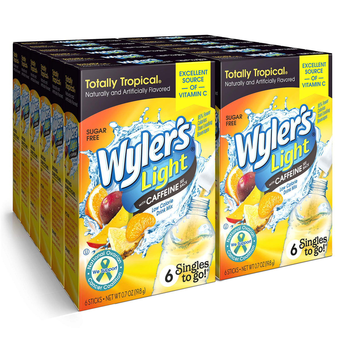 Wyler's Light Totally Tropical packets ready to mix for on-the-go hydration