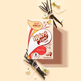 Wyler's Light Vanilla eight packets per box ready to mix anytime.