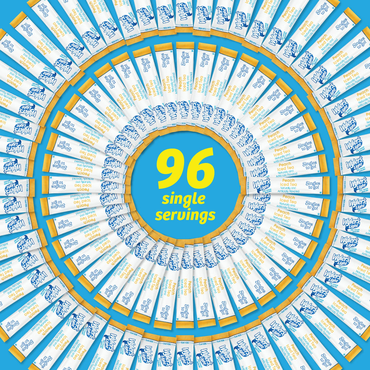 Wyler's Light vitamin C label indicating nutrient content per serving.