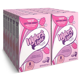 Wyler's Light Watertok Cotton Candy packet for quick, sugar-free flavor boost.