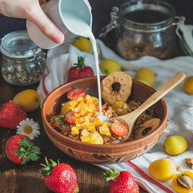 WZQLAOYS Mango dice topping for desserts with natural mango flavor.