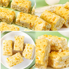 WZQLAOYS Mango chunks as smoothie topping for fruity boost.