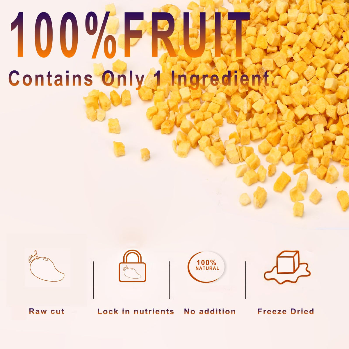 WZQLAOYS Mango pieces for tea infusions and flavorful snacks.