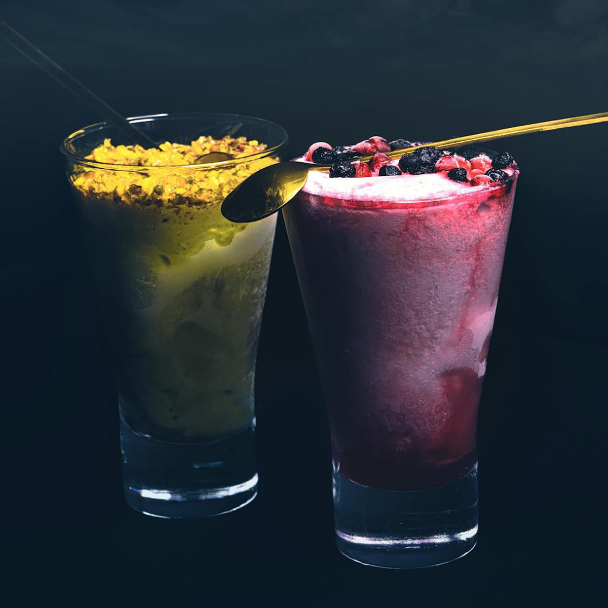 WZQLAOYS Mango on yogurt parfait for texture and taste.