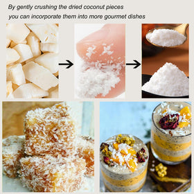 WZQLAOYS organic coconut chunks versatile and natural