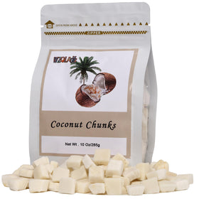 WZQLAOYS dried coconut chunks in packaging-seal for freshness