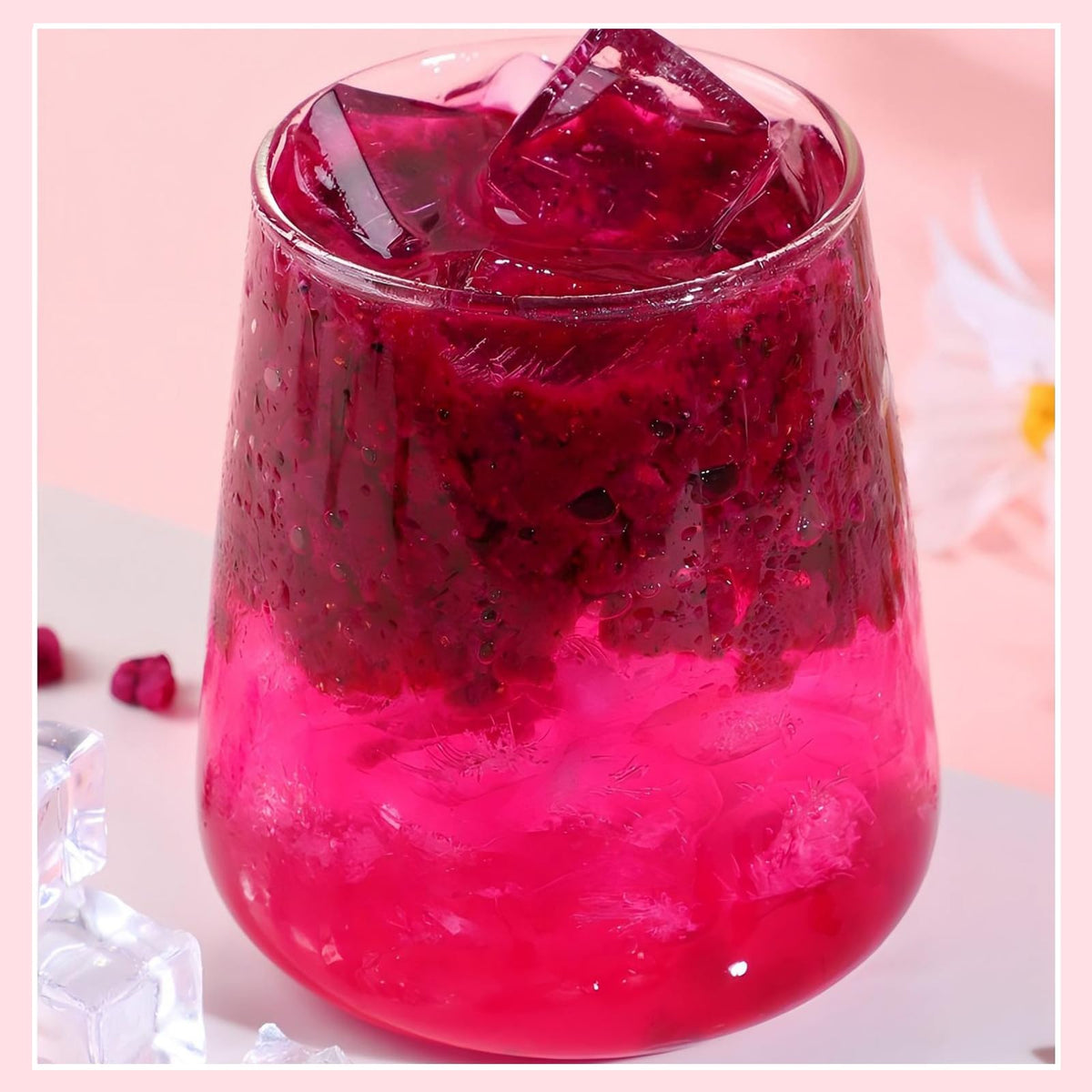 WZQLAOYS resealable packaging preserves dragon fruit cubes freshness
