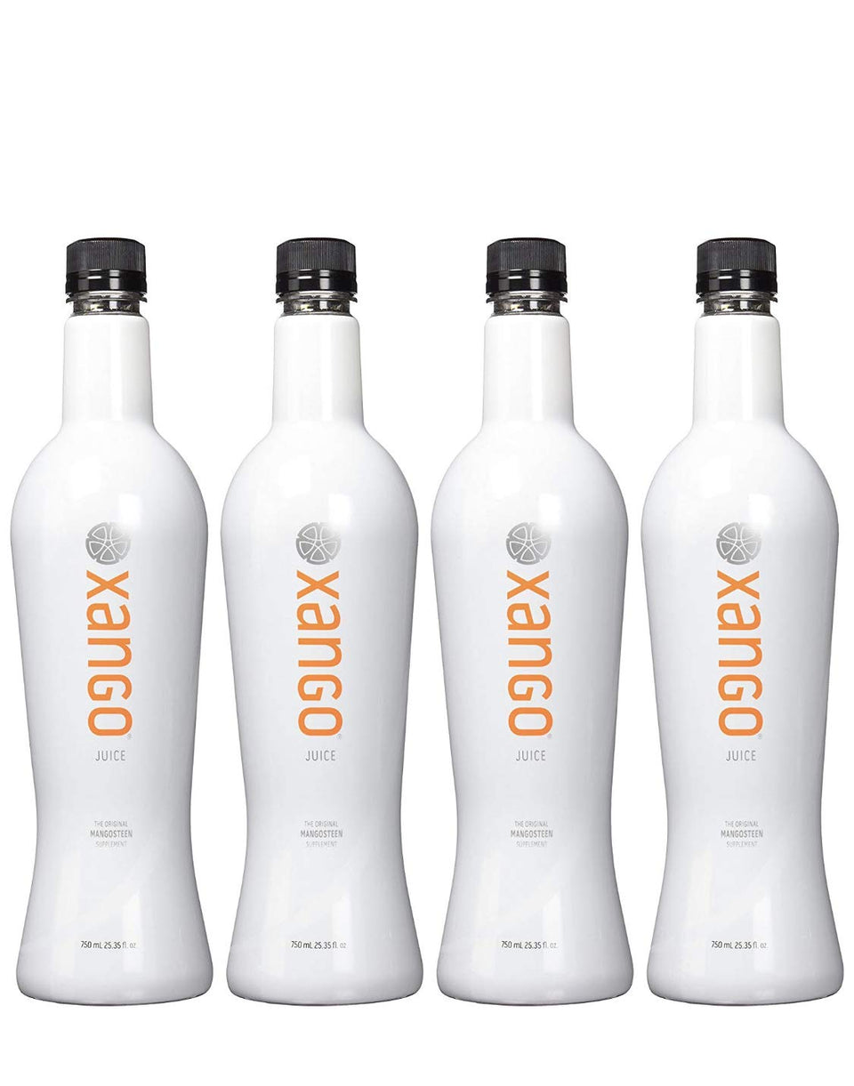 XANGO Mangosteen juice bottle front view for daily hydration