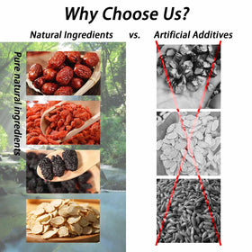 XICOFISS Ginseng Eight Treasure Tea natural ingredients in a herbal blend