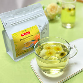 XIEJINJI Chrysanthemum Tea brew cup ready to enjoy a light taste.