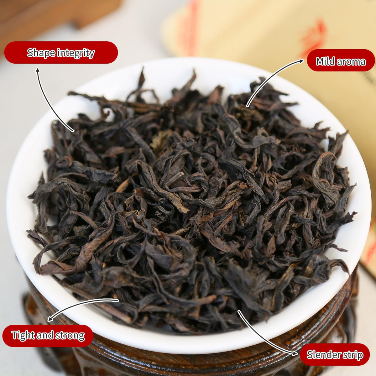 XIXICHA Da Hong Pao amber tea liquor hints at smooth body and layered flavors.