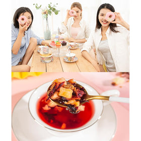 XINANDYAO Fruit tea ingredients close-up, natural dried fruits