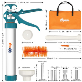 XINQIAO beef jerky gun nozzle set enabling varied shapes