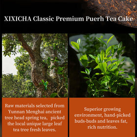 XIXICHA Puerh tea cake handmade processing highlights authentic flavor for discerning sippers.