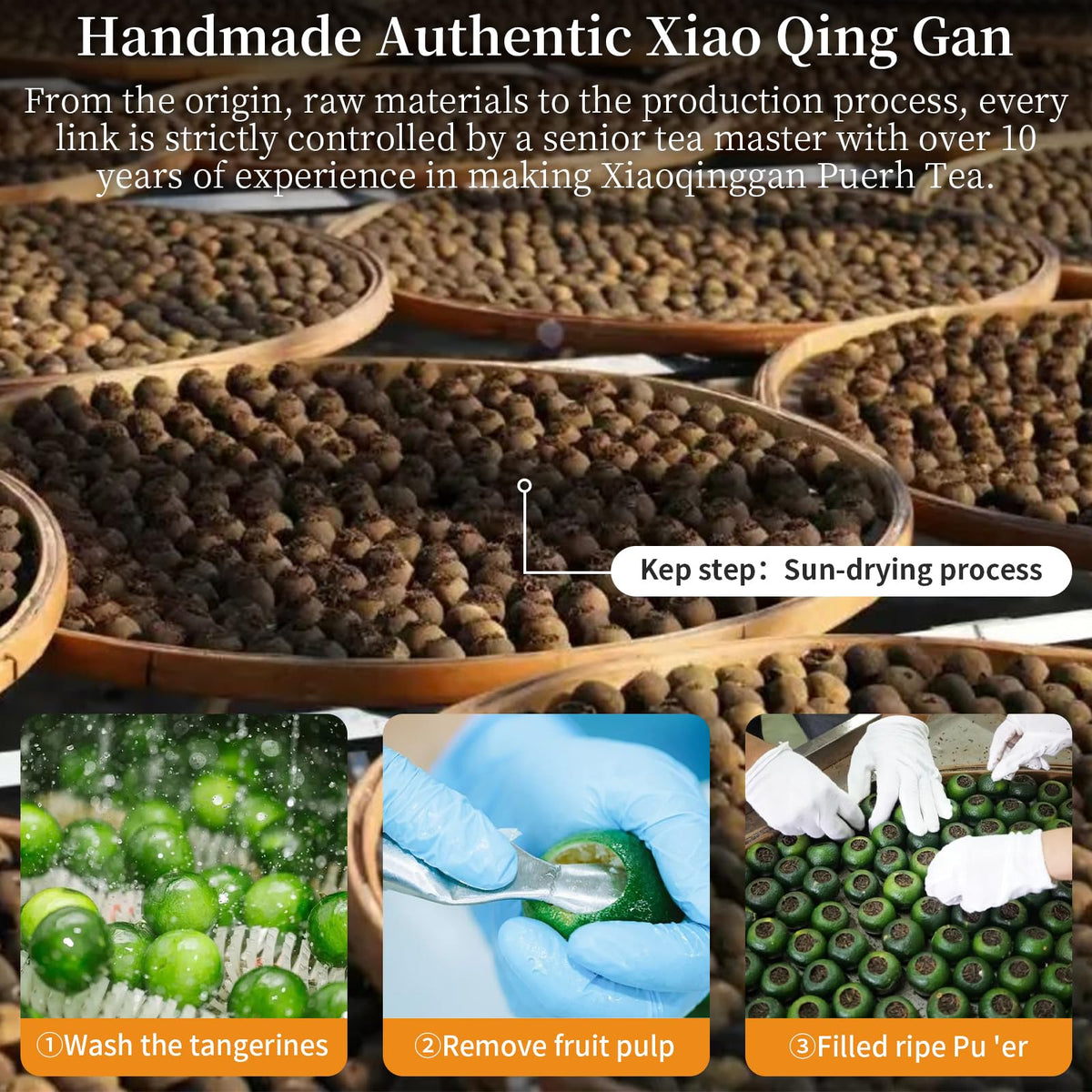 XIXICHA Xiao Qing Gan master blend visible, a vivid ruby liquor preview.