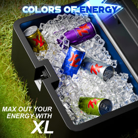 XL Energy Drink chilled can ready to refresh on demand