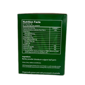 XLXZHYF IAM Amazing Pure Organic Barley Powdered Drink Mix in a glass ready to mix.